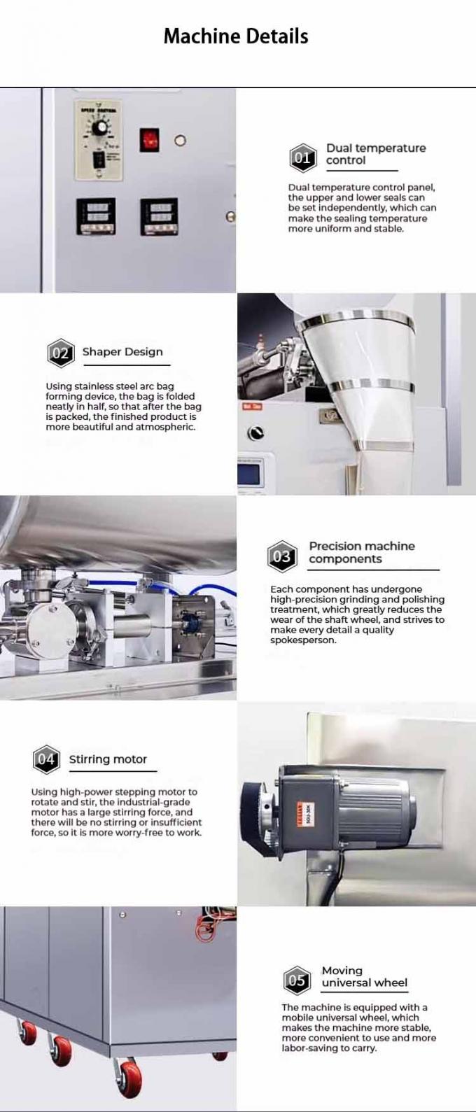 다기능 자동 포지 토마토 페이스트 액체 케첩 페이스트 세킷 포장 기계 자동 5