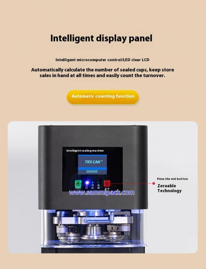 버블티 캔 실링 머신 자동 PET / 소다 캔 시머 밀크티 가게 주스 커피 포장 반자동 등급 4