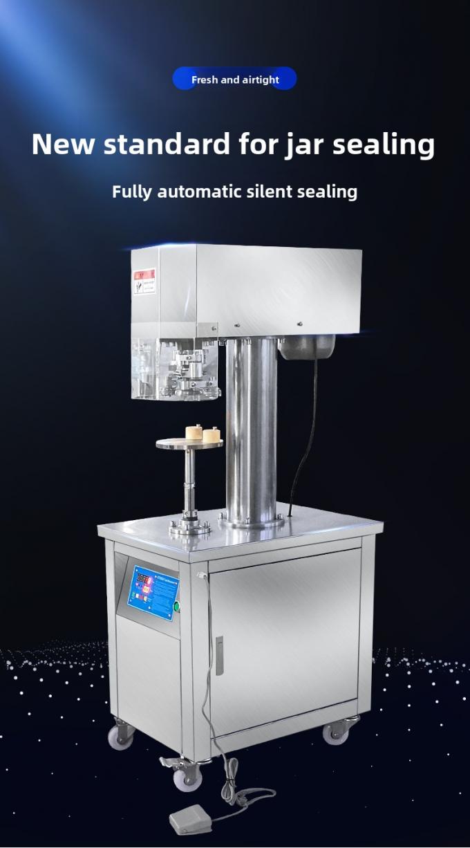 수직 틴 캔 시일러 플라스틱 캔 알루미늄 캔을 위한 상업용 반 자동 캔 시일러 기계 0