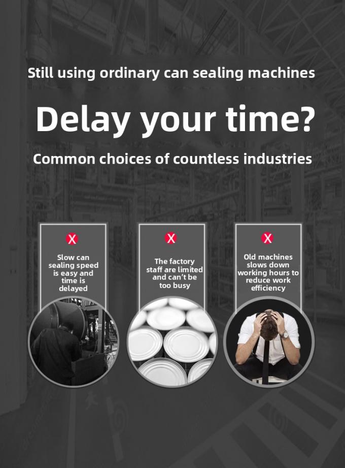 수직 틴 캔 시일러 플라스틱 캔 알루미늄 캔을 위한 상업용 반 자동 캔 시일러 기계 2