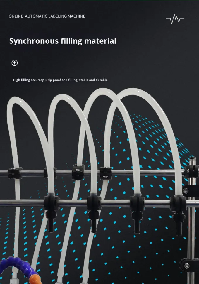 주문 공장의 가격 주스 음료 우유 작은 채우기 위해 4 머리 자기 펌프 액체 채우기 3