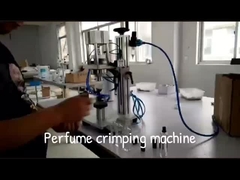 금속 캡 프레스을위한 Pneumatic 자동 향수 병 Crimping 머신