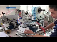 공기 거품 포장 라벨링 기계가 없습니다 날짜 프린터가있는 평면 표면